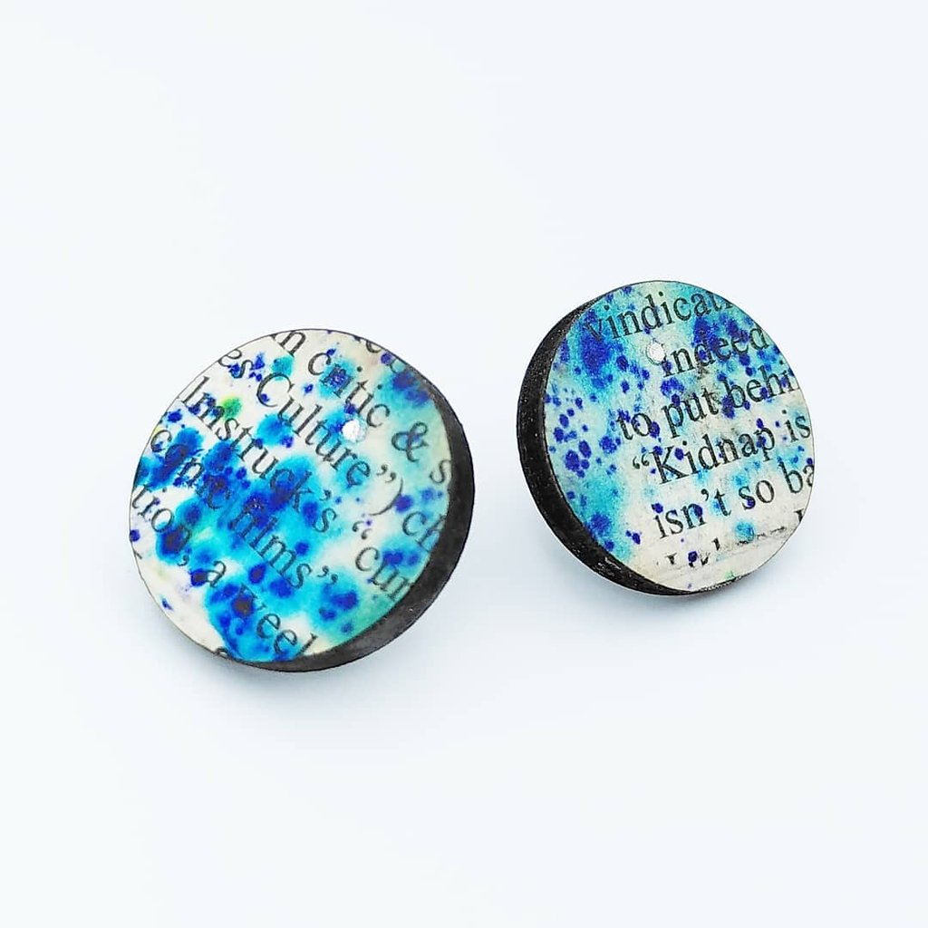 Earrings - Round stud 'Culture'